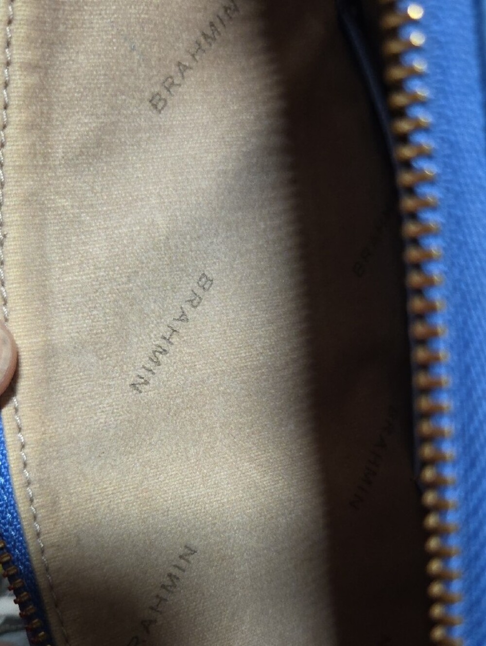 Brahmin Light Blue Croc-Embossed Top-Handle Satchel - Picture 2 of 5